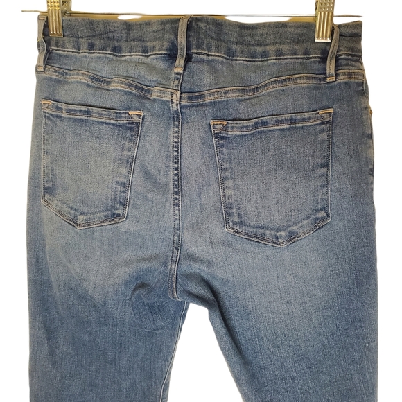 Frame Denim 2 Tone Le Pixie Crop Mini Boot Jean Sz. 29 - Picture 10 of 12